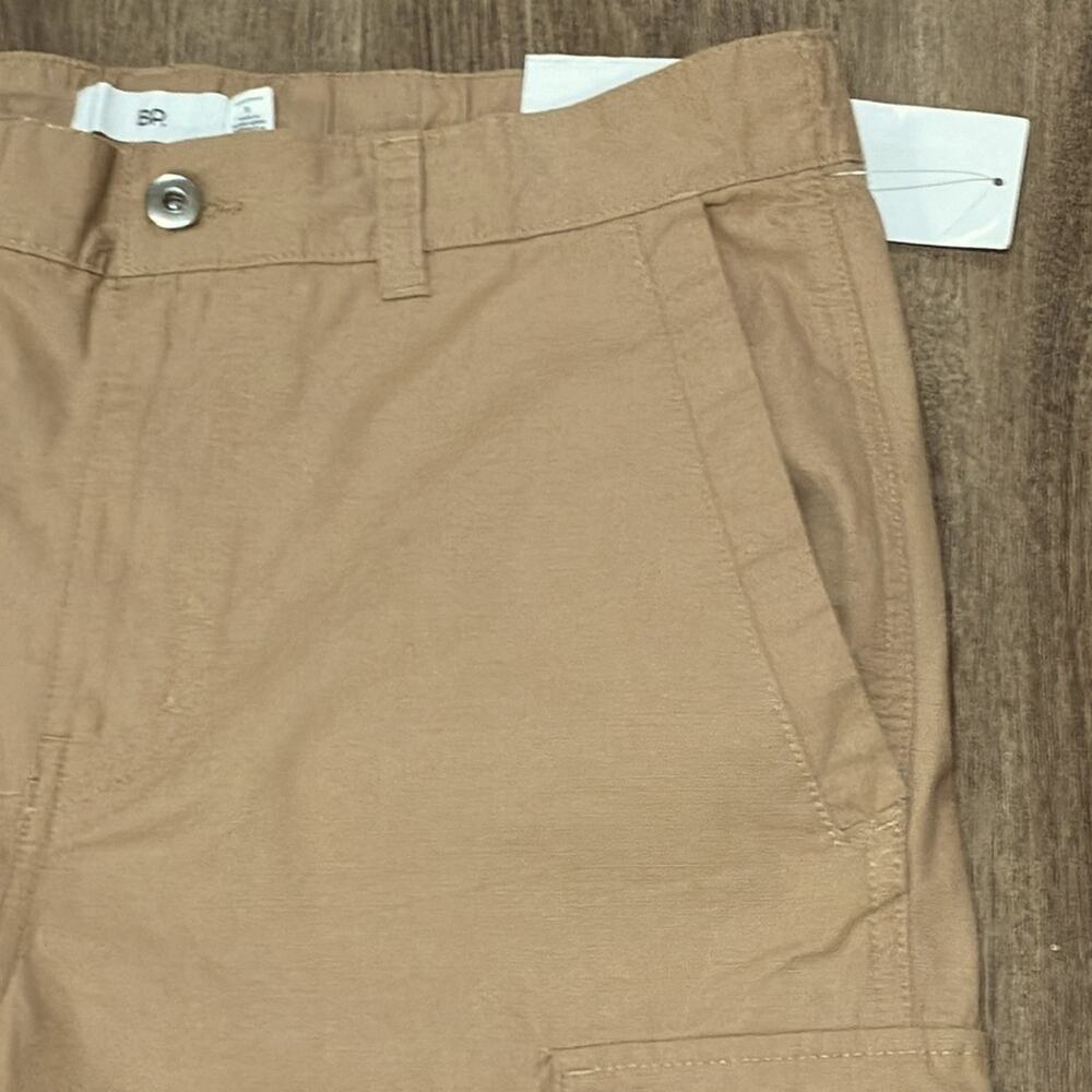 Cargo Shorts men’s BP Small Tan Front Side Pockets 2 Side Velcro Pockets Outdoor - Picture 6 of 13
